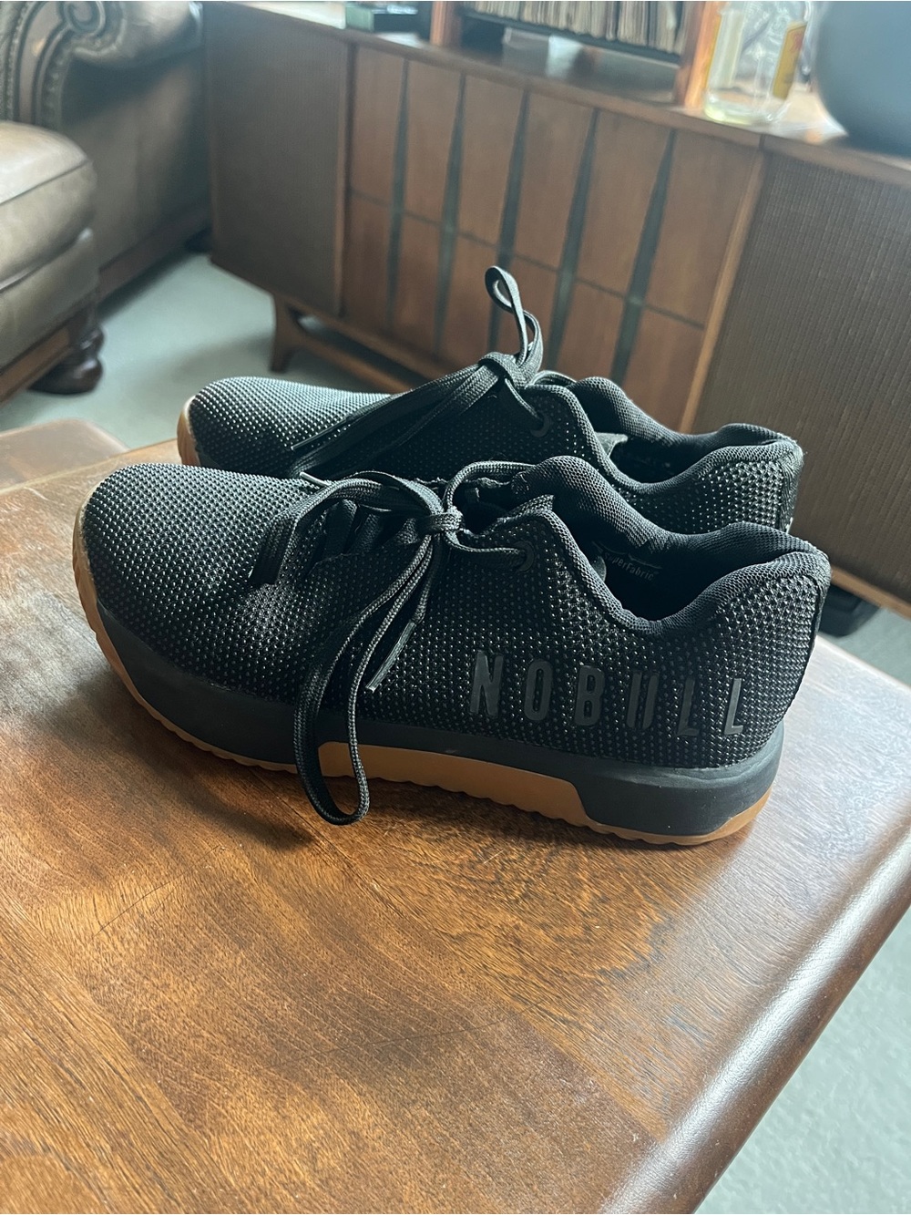 NOBULL Black Knit Sneakers with Gum Outsol
